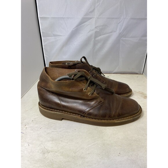 Clarks Mens Bushacre 2 Ankle Chukka Boots Brown Lace Up  display picture 3
